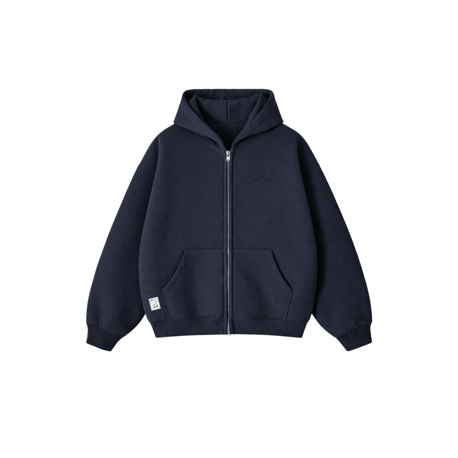 UNIFORM Zip Hoodie Navy