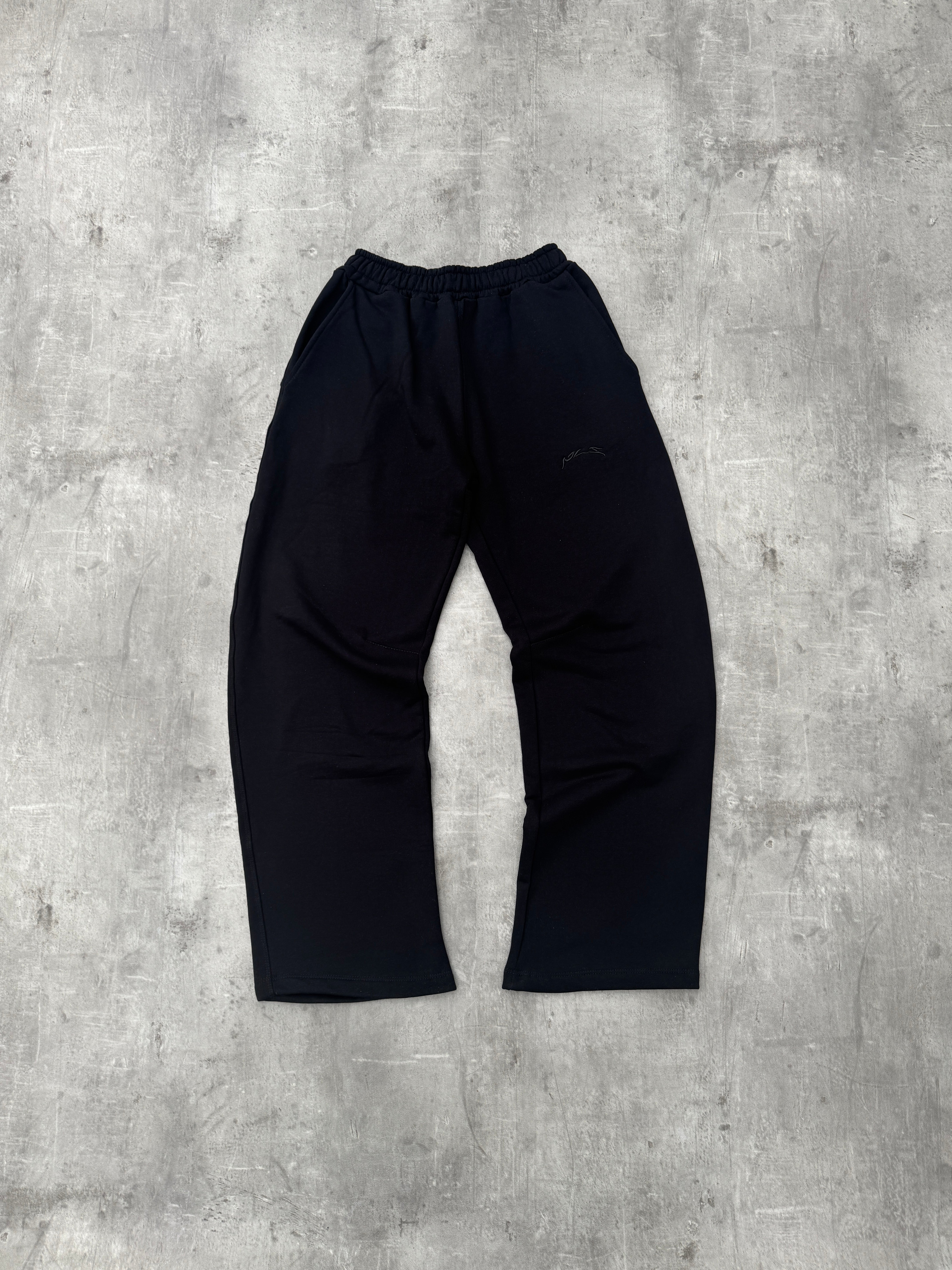 UNIFORM Open Leg Jogger Black