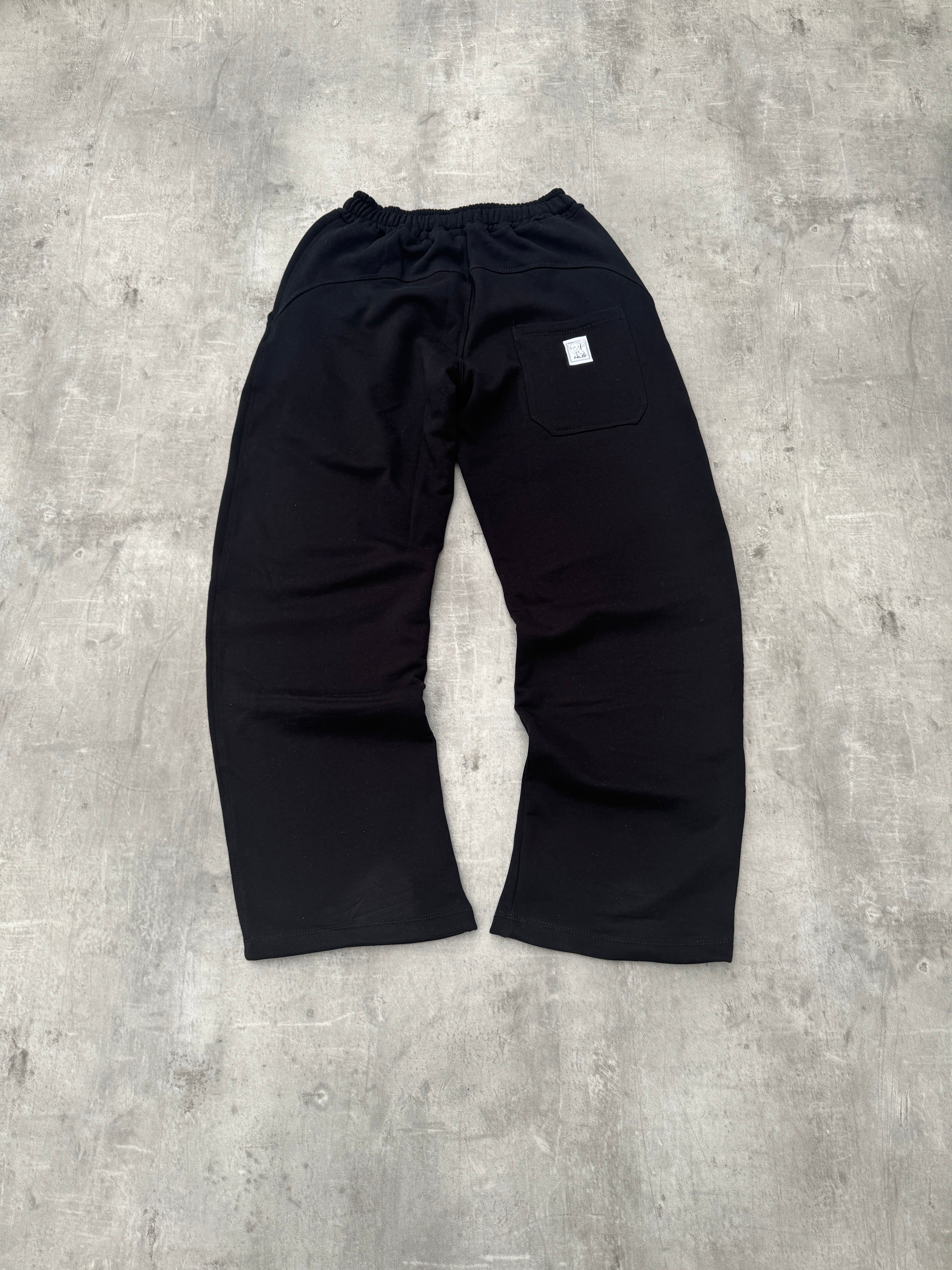 UNIFORM Open Leg Jogger Black